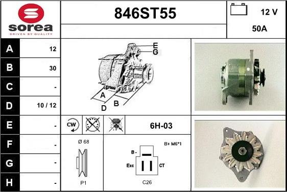 STARTCAR 846ST55 - Генератор avtolavka.club