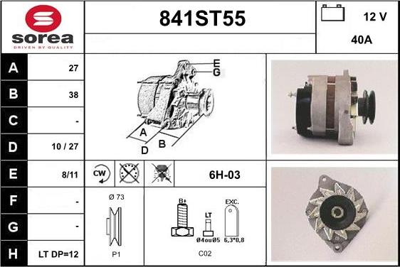 STARTCAR 841ST55 - Генератор avtolavka.club