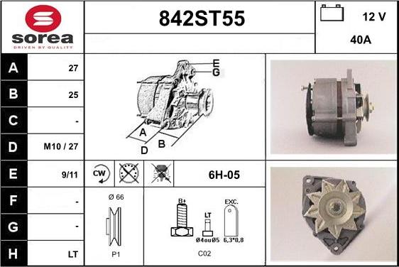 STARTCAR 842ST55 - Генератор avtolavka.club