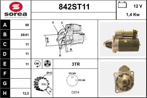 STARTCAR 842ST11 - Стартер avtolavka.club