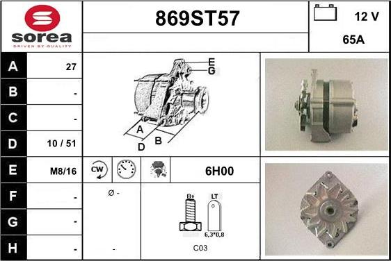 STARTCAR 869ST57 - Генератор avtolavka.club