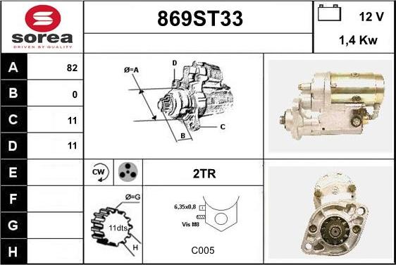 STARTCAR 869ST33 - Стартер avtolavka.club