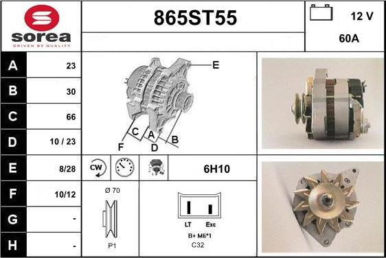 STARTCAR 865ST55 - Генератор avtolavka.club