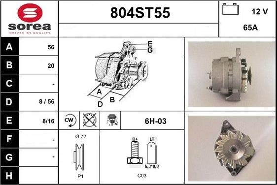 STARTCAR 804ST55 - Генератор avtolavka.club