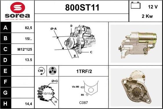 STARTCAR 800ST11 - Стартер avtolavka.club