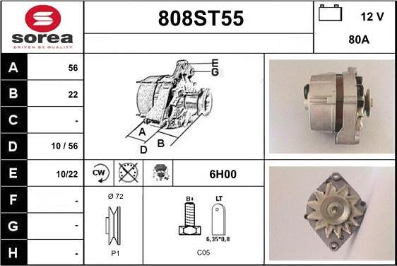 STARTCAR 808ST55 - Генератор avtolavka.club