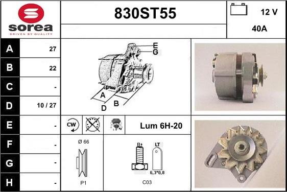 STARTCAR 830ST55 - Генератор avtolavka.club