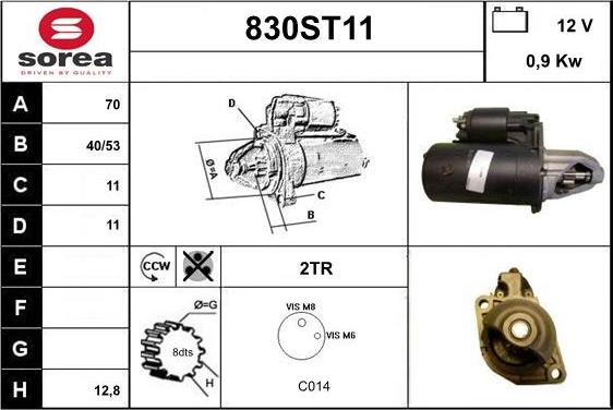 STARTCAR 830ST11 - Стартер avtolavka.club