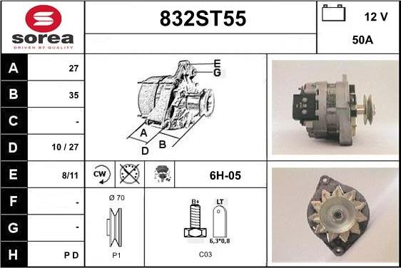 STARTCAR 832ST55 - Генератор avtolavka.club