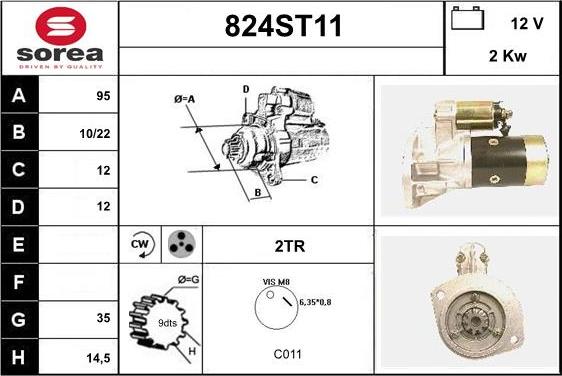 STARTCAR 824ST11 - Стартер avtolavka.club