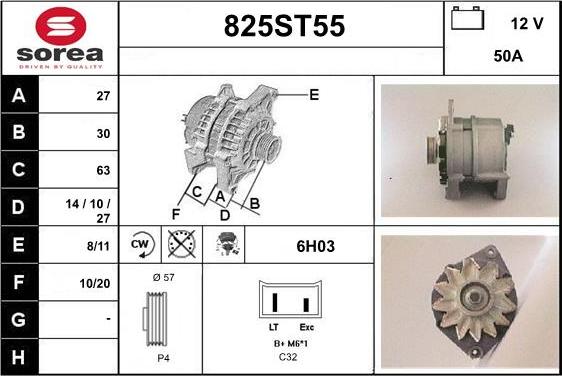 STARTCAR 825ST55 - Генератор avtolavka.club