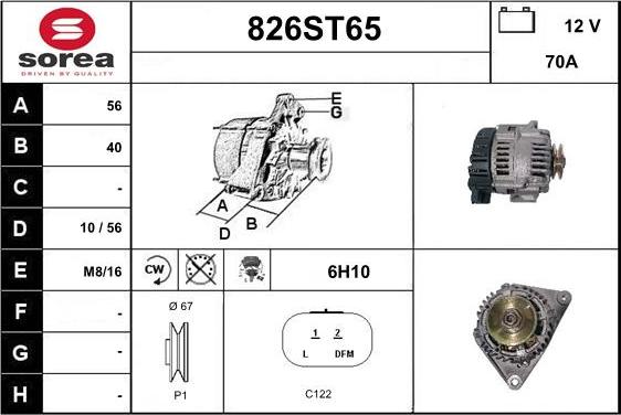 STARTCAR 826ST65 - Генератор avtolavka.club