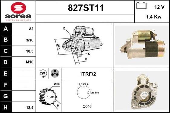 STARTCAR 827ST11 - Стартер avtolavka.club