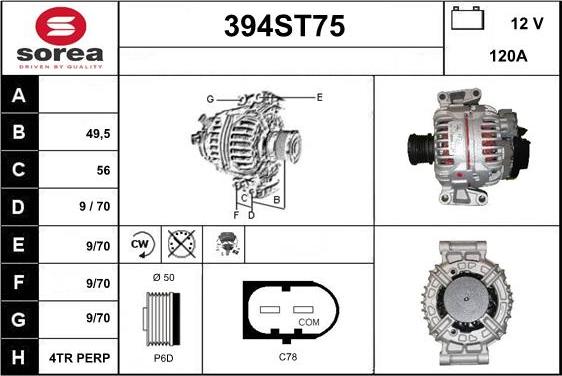 STARTCAR 394ST75 - Генератор avtolavka.club