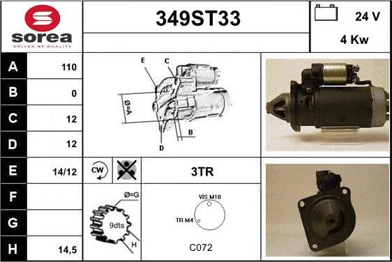 STARTCAR 349ST33 - Стартер avtolavka.club