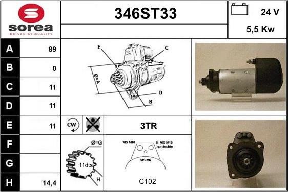 STARTCAR 346ST33 - Стартер avtolavka.club