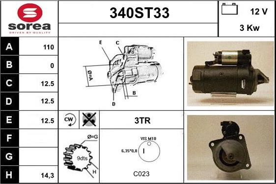 STARTCAR 340ST33 - Стартер avtolavka.club