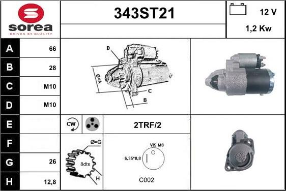 STARTCAR 343ST21 - Стартер avtolavka.club