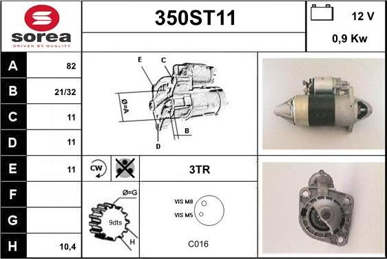 STARTCAR 350ST11 - Стартер avtolavka.club