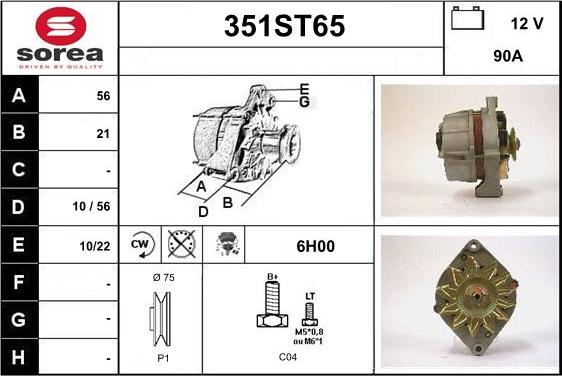 STARTCAR 351ST65 - Генератор avtolavka.club