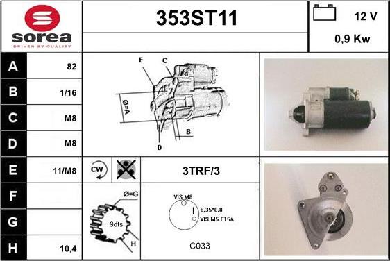 STARTCAR 353ST11 - Стартер avtolavka.club