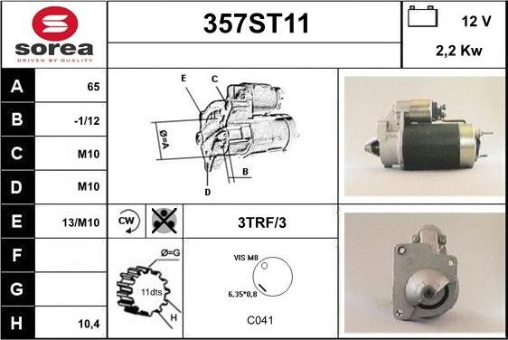 STARTCAR 357ST11 - Стартер avtolavka.club