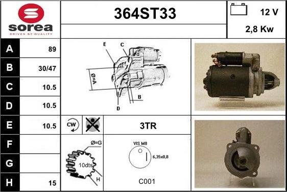 STARTCAR 364ST33 - Стартер avtolavka.club