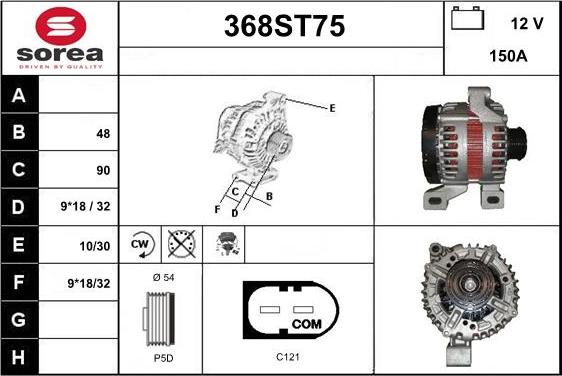 STARTCAR 368ST75 - Генератор avtolavka.club