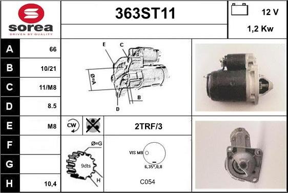 STARTCAR 363ST11 - Стартер avtolavka.club