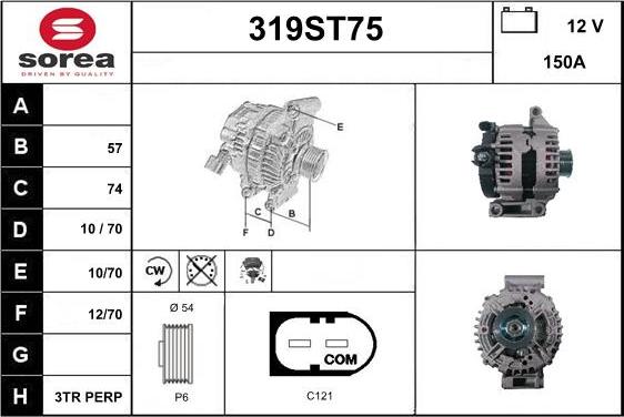 STARTCAR 319ST75 - Генератор avtolavka.club