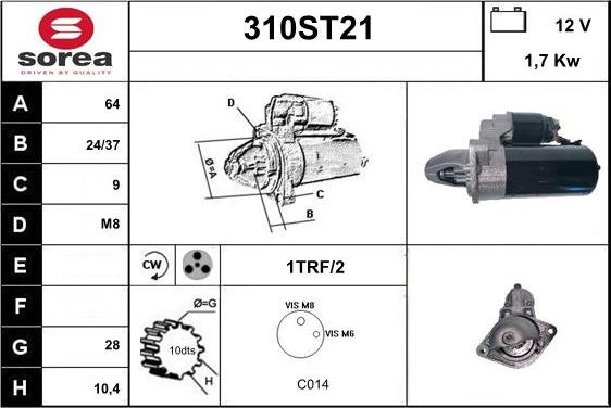 STARTCAR 310ST21 - Стартер avtolavka.club