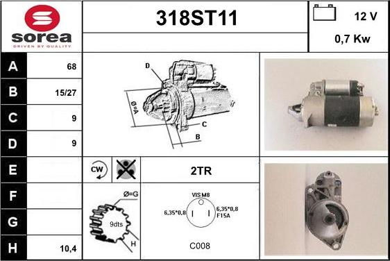 STARTCAR 318ST11 - Стартер avtolavka.club