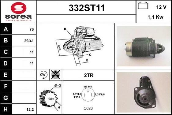 STARTCAR 332ST11 - Стартер avtolavka.club