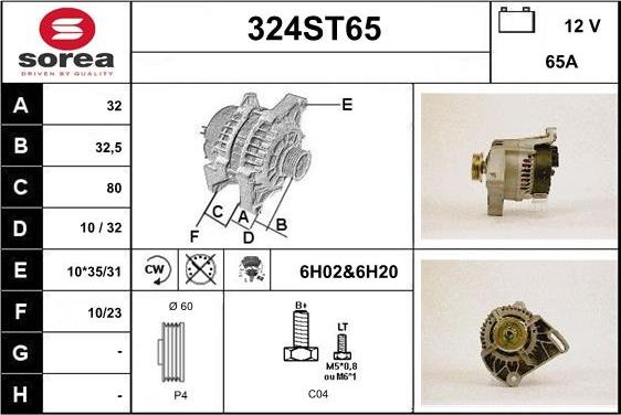 STARTCAR 324ST65 - Генератор avtolavka.club