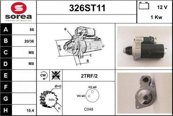 STARTCAR 326ST11 - Стартер avtolavka.club