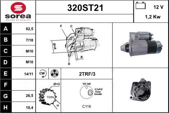 STARTCAR 320ST21 - Стартер avtolavka.club