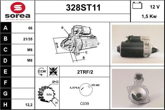 STARTCAR 328ST11 - Стартер avtolavka.club