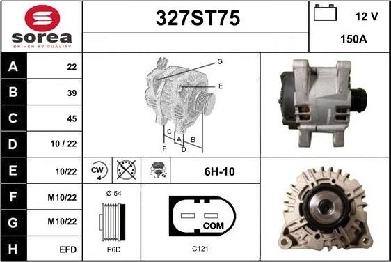 STARTCAR 327ST75 - Генератор avtolavka.club