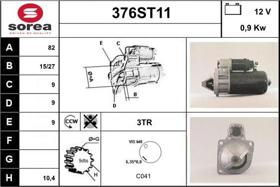 STARTCAR 376ST11 - Стартер avtolavka.club