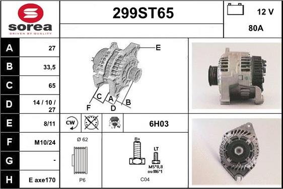 STARTCAR 299ST65 - Генератор avtolavka.club