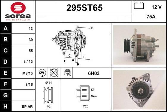 STARTCAR 295ST65 - Генератор avtolavka.club