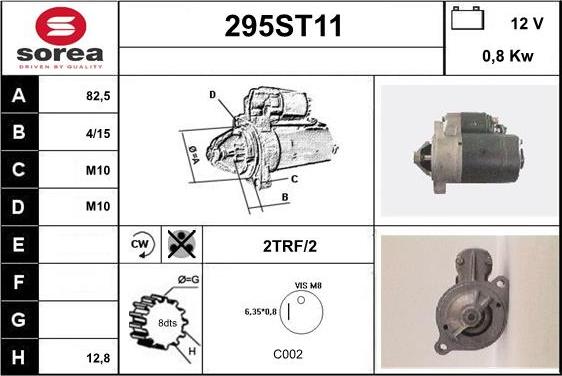 STARTCAR 295ST11 - Стартер avtolavka.club