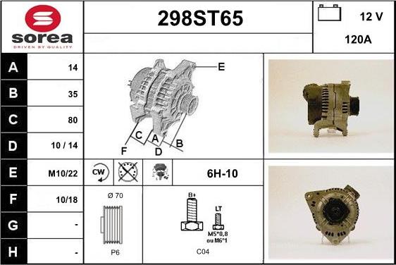 STARTCAR 298ST65 - Генератор avtolavka.club