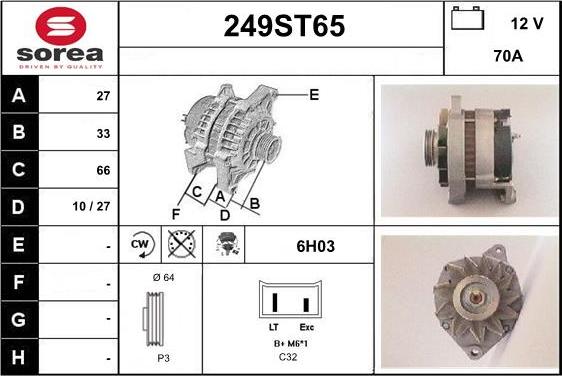 STARTCAR 249ST65 - Генератор avtolavka.club