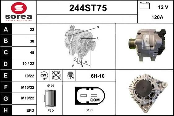 STARTCAR 244ST75 - Генератор avtolavka.club