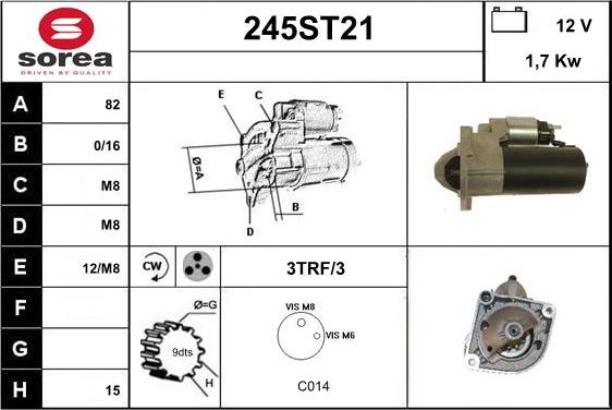 STARTCAR 245ST21 - Стартер avtolavka.club