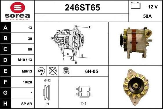 STARTCAR 246ST65 - Генератор avtolavka.club