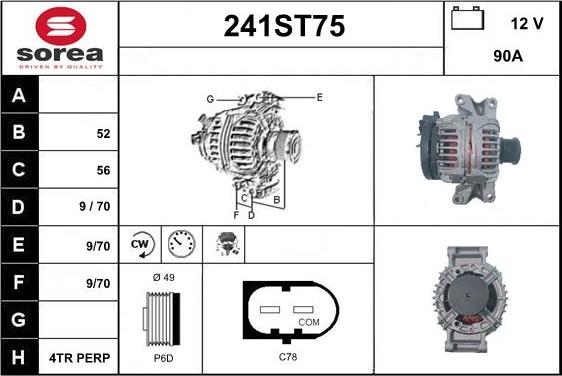 STARTCAR 241ST75 - Генератор avtolavka.club