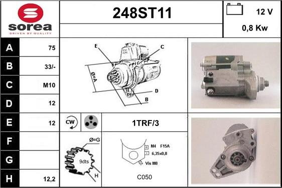 STARTCAR 248ST11 - Стартер avtolavka.club