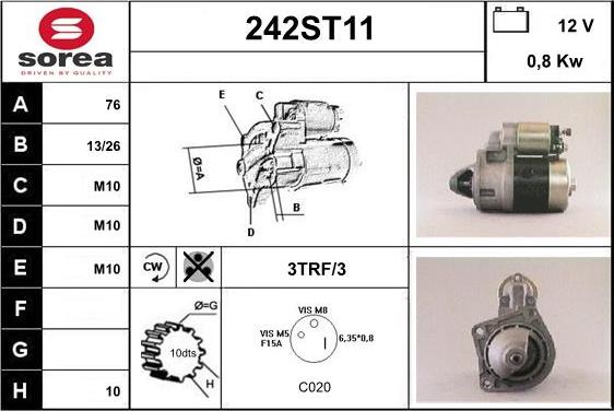 STARTCAR 242ST11 - Стартер avtolavka.club